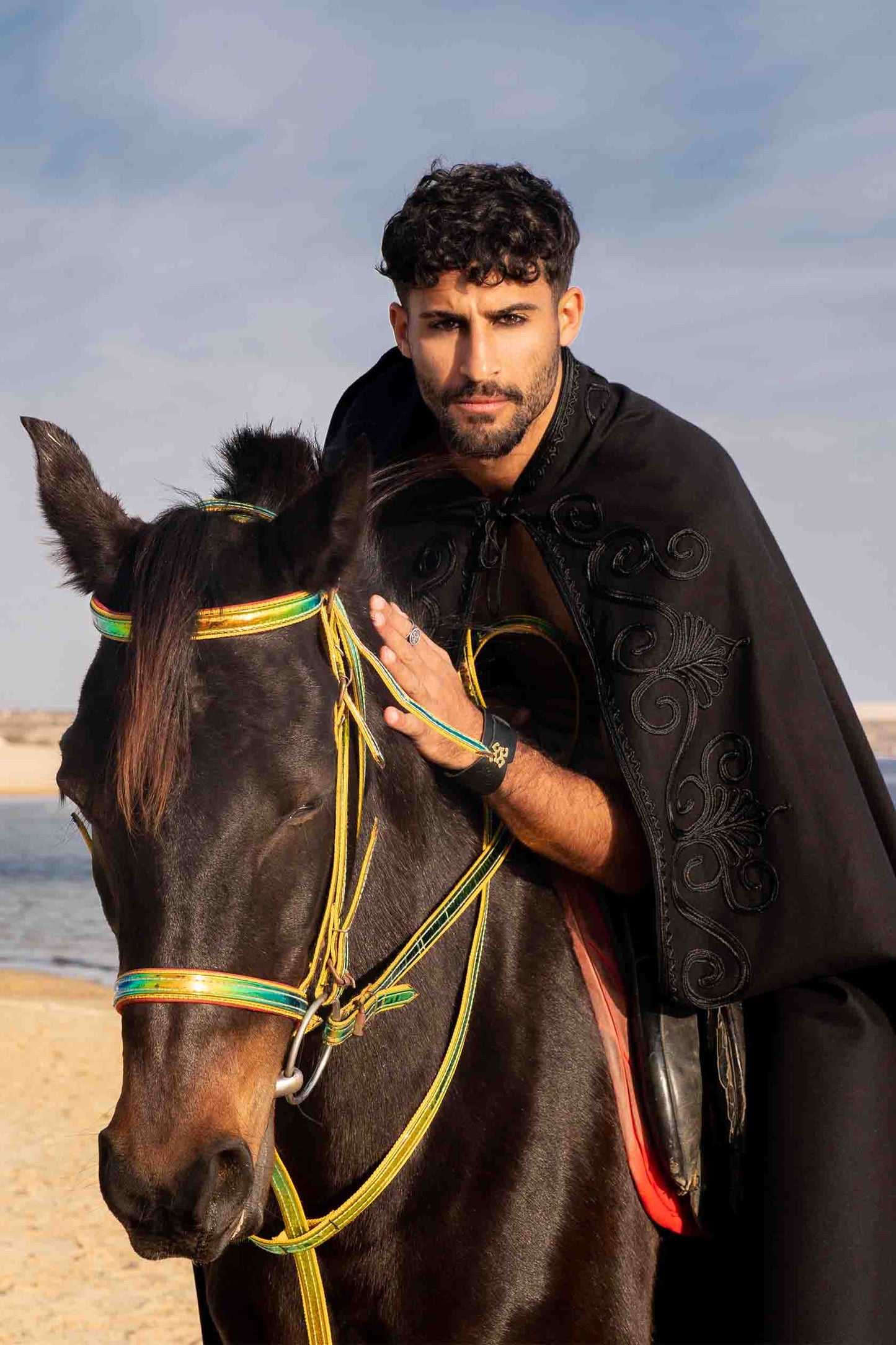 THE ROYAL BLACK WOOL SELHAM WITH BLACK EMBROIDERY