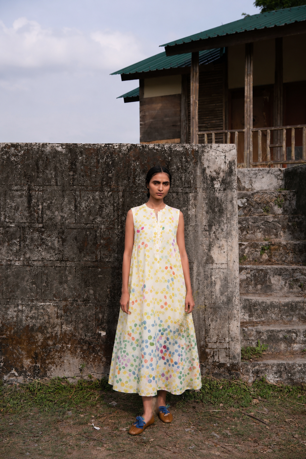CONFETTI SILK DRESS