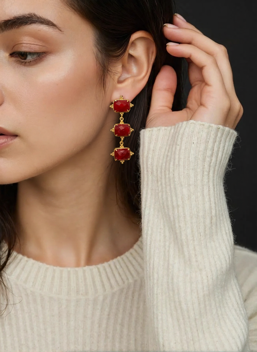 CRIMSON EARRINGS