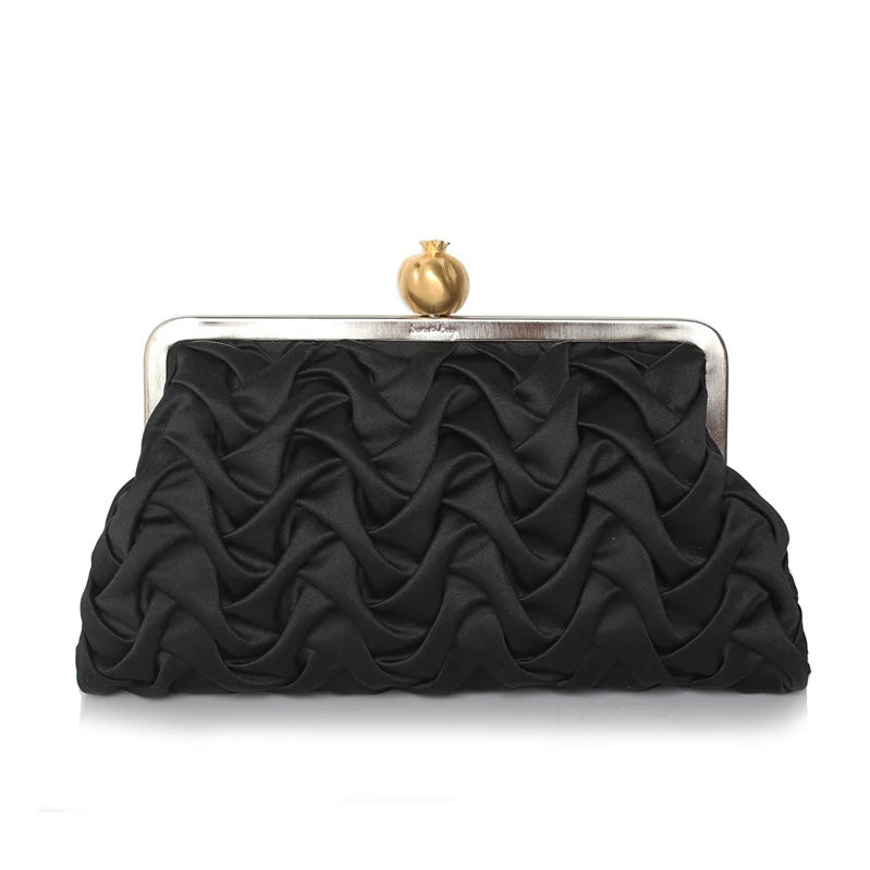 POMEGRANATE ON BLACK SATIN SMOKING CLASSIC