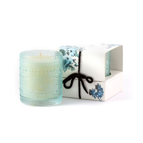 TIFFANY BLUE PEARL CANDLE