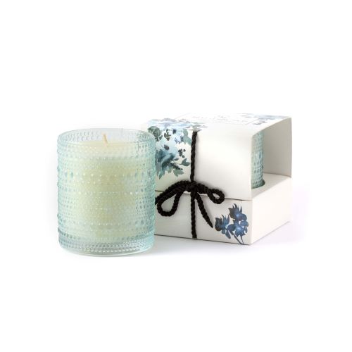 TIFFANY BLUE PEARL CANDLE