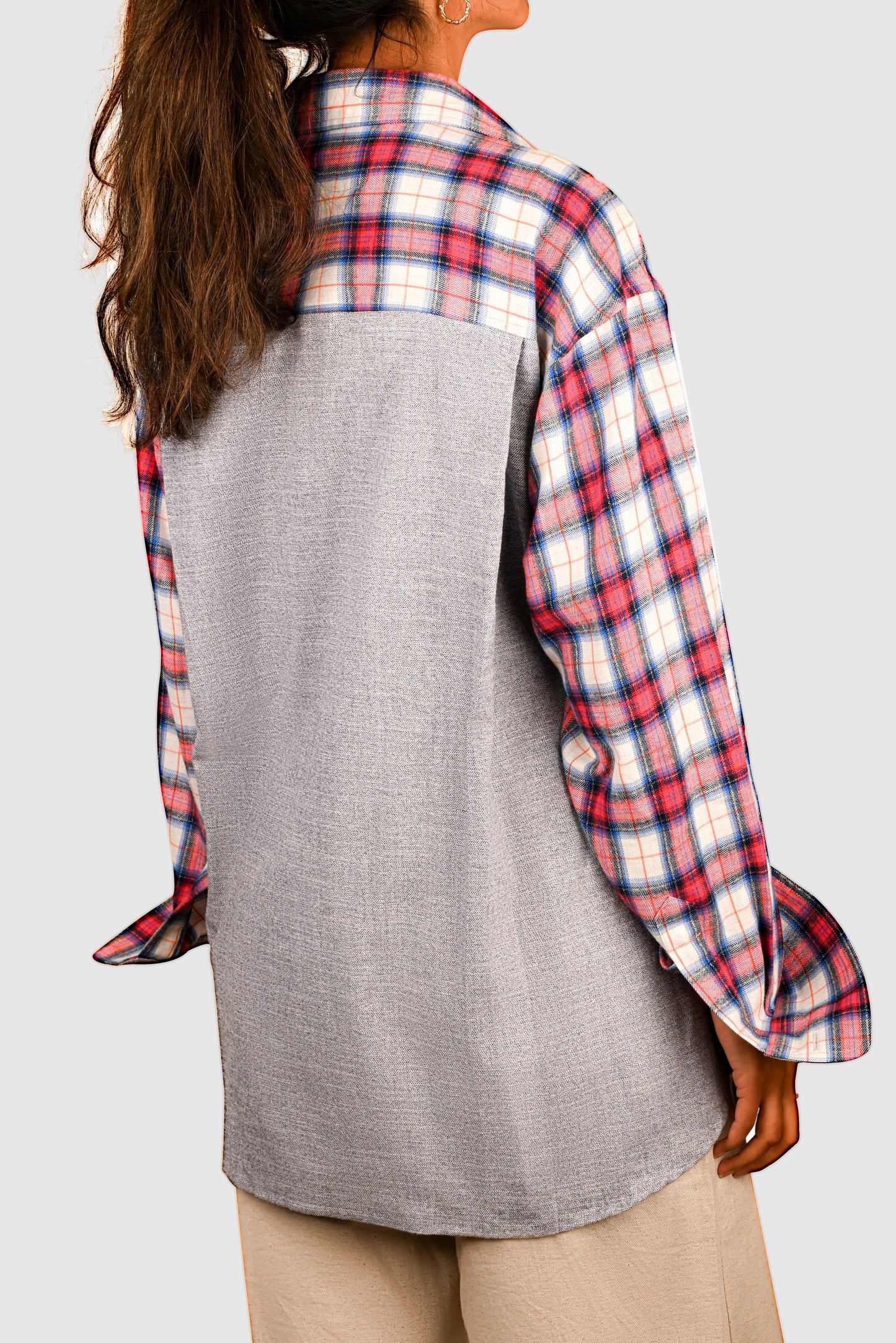 CRIMSON GRID SHIRT