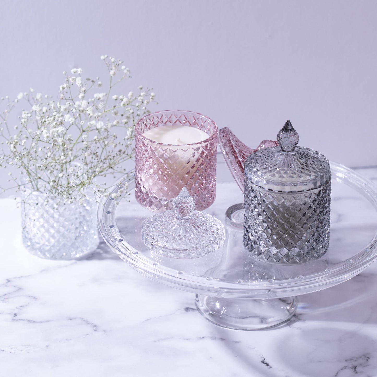 CRYSTAL GRAY CANDLE