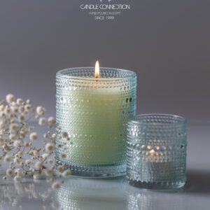 TIFFANY BLUE PEARL CANDLE