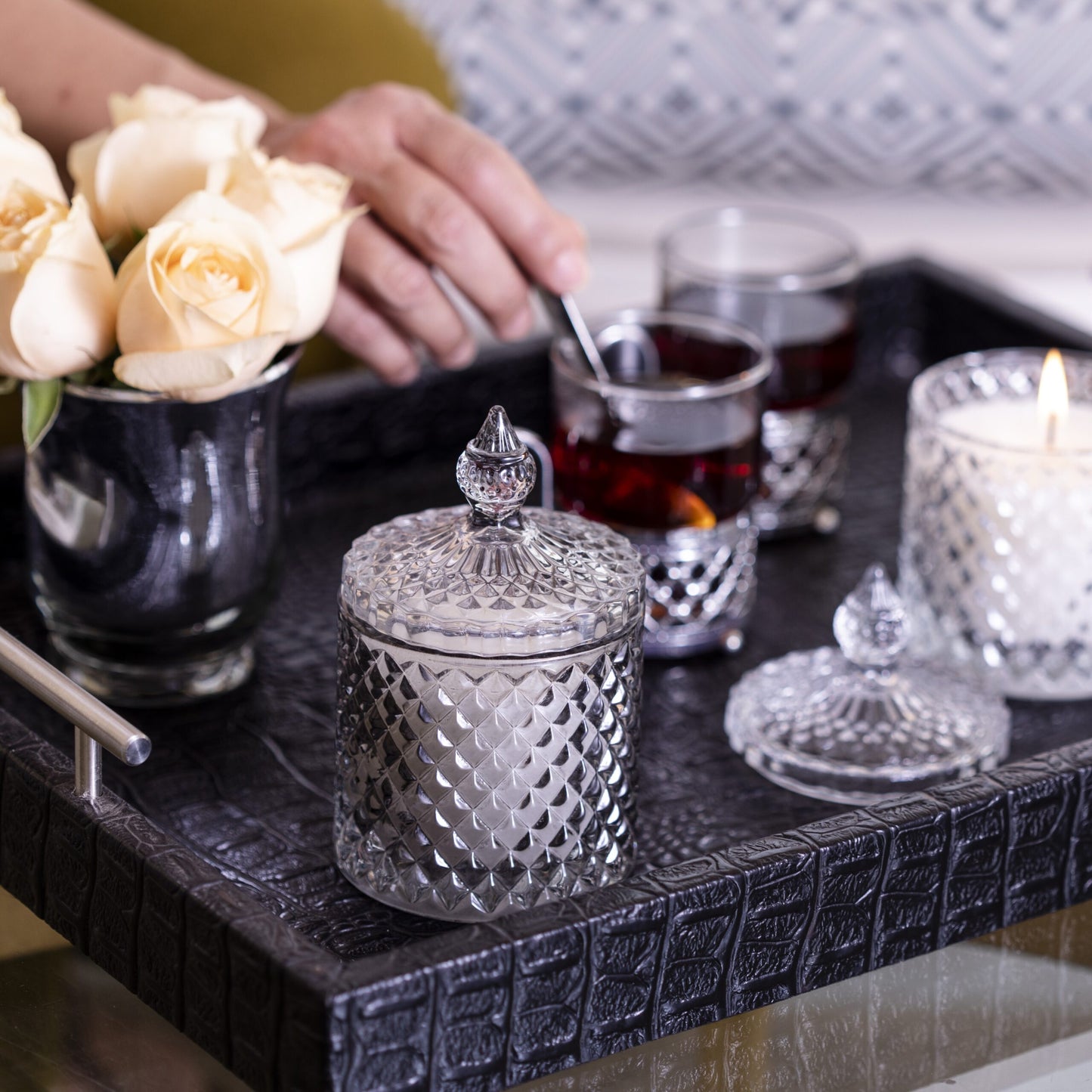 CRYSTAL GRAY CANDLE