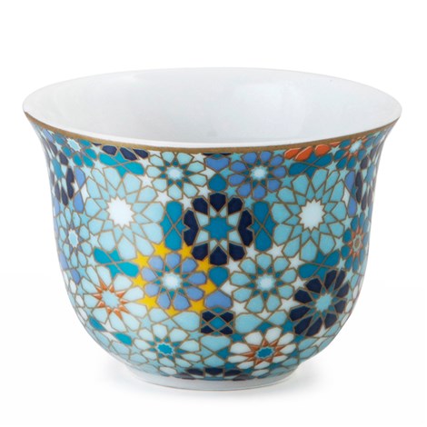 6 COFFEE CUPS PORCELAIN MOUCHARABIEH 60 ML