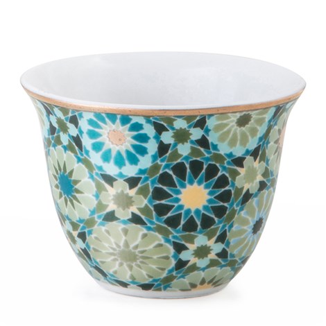 6 COFFEE CUPS PORCELAIN ANDALUSIA 60 ML