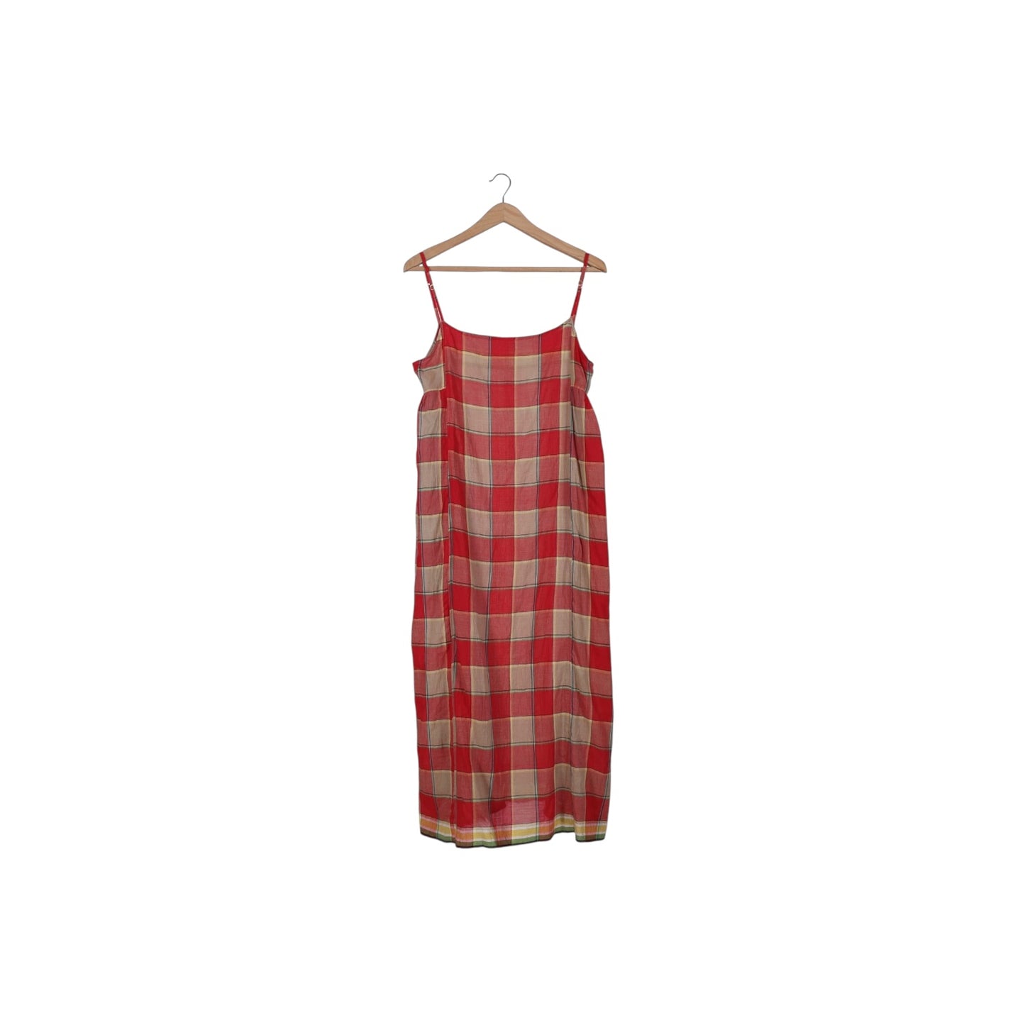 THE SUNDOWN CHECK SLIP DRESS