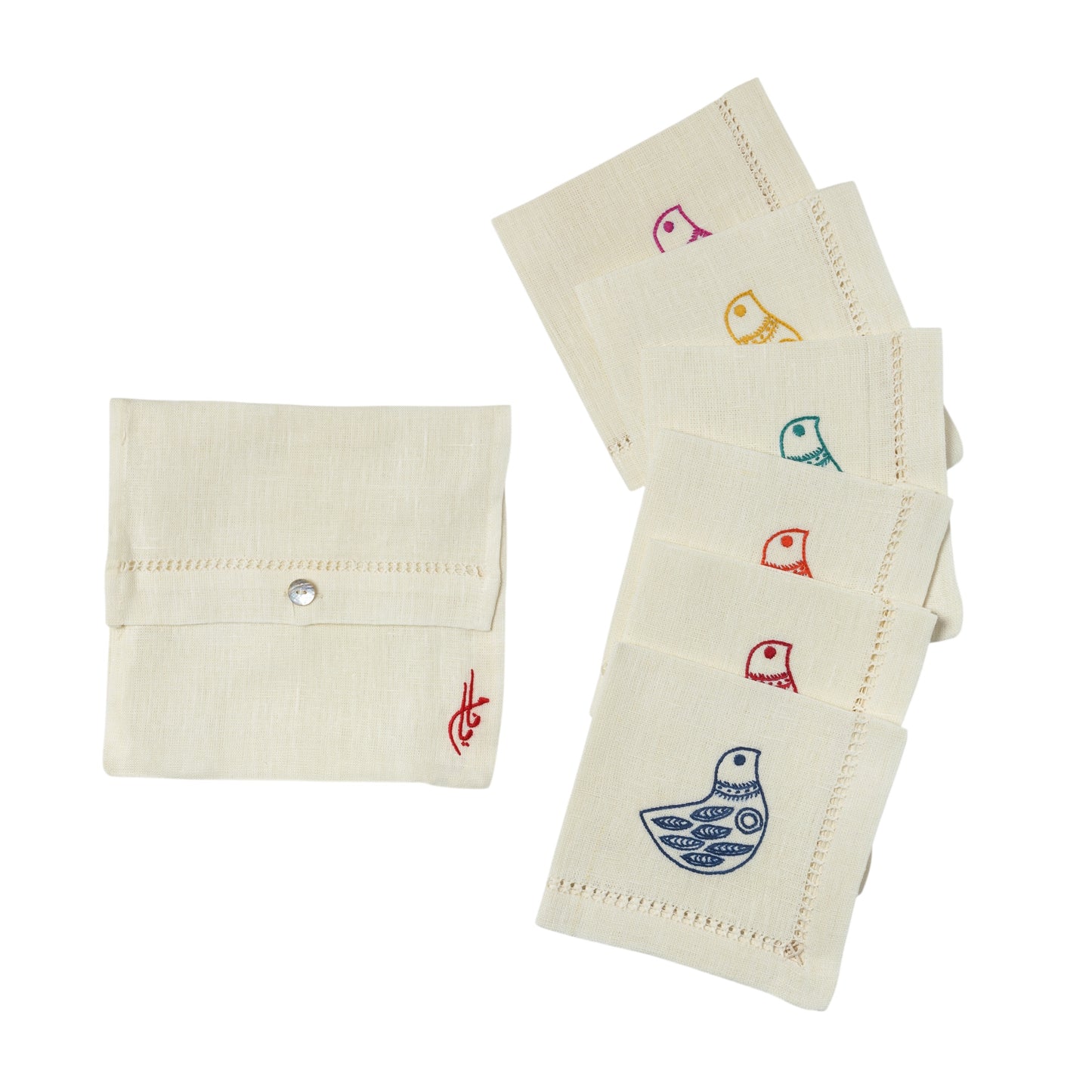 COLORFUL BIRDS NAPKIN SET