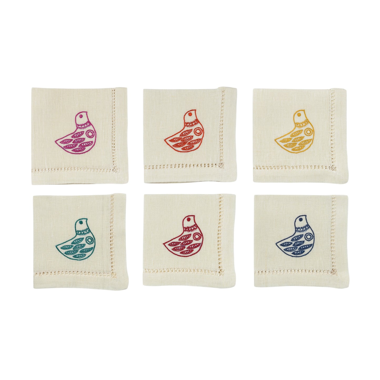 COLORFUL BIRDS NAPKIN SET