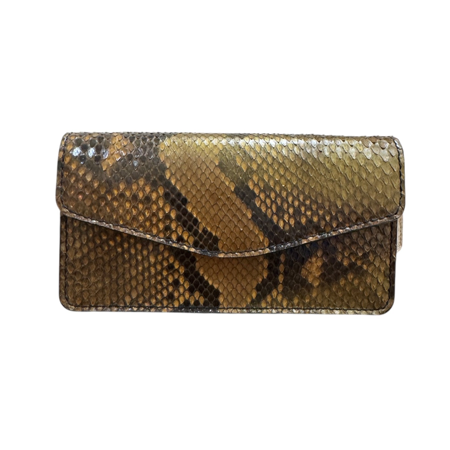 GILDED PYTHON ENVELOPE BAG