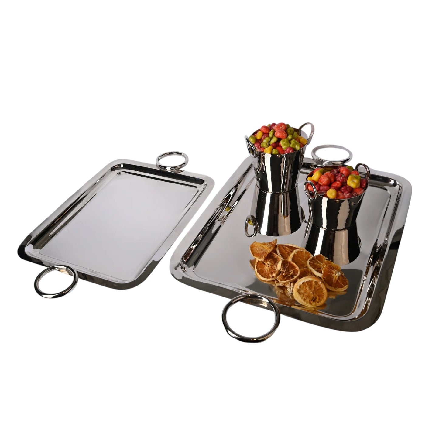 SILVER RECTANGULAR TRAY