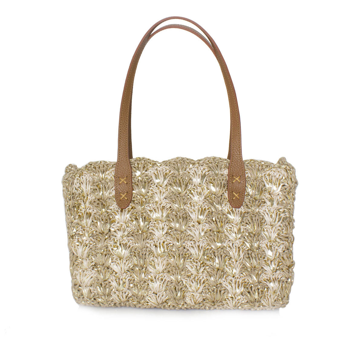 THE RAFFIA SHELL TOTE
