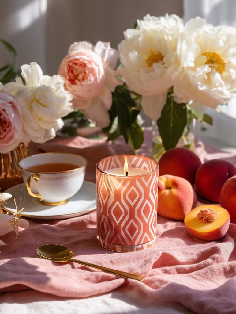PINK IKAT SCENTED CANDLE