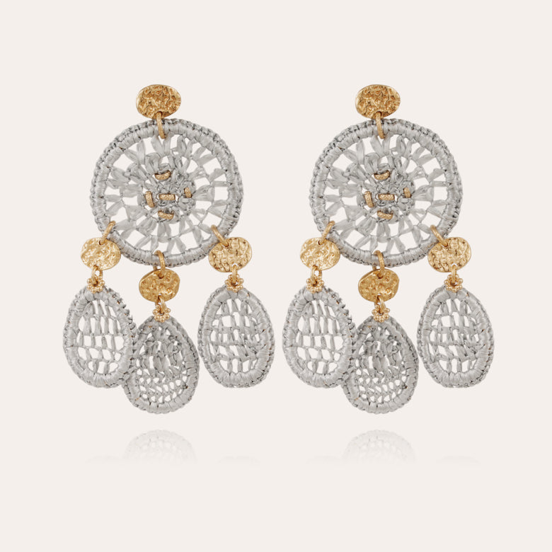 FANFARIA RAFFIA EARRINGS