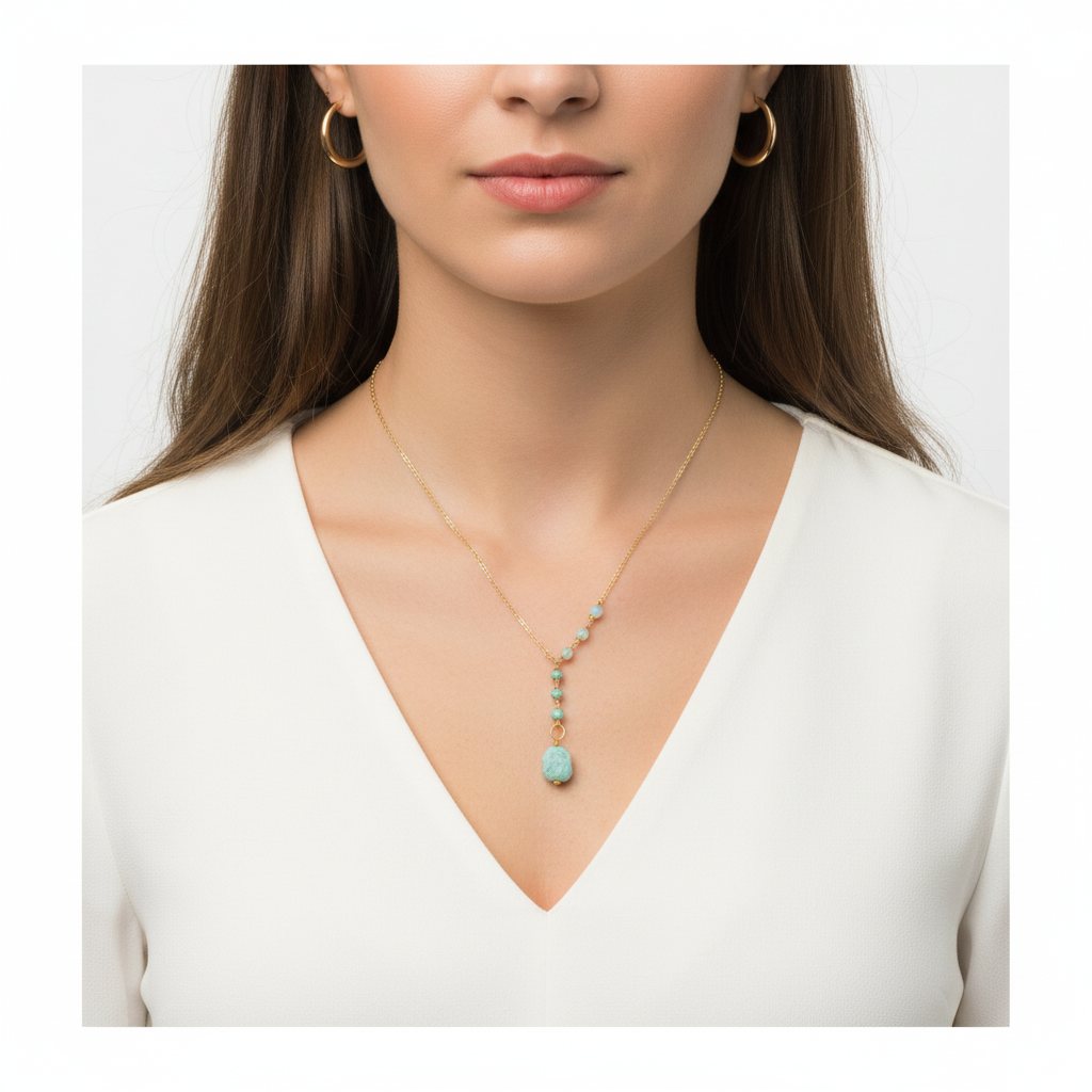 SERENE DROP PENDANT NECKLACE