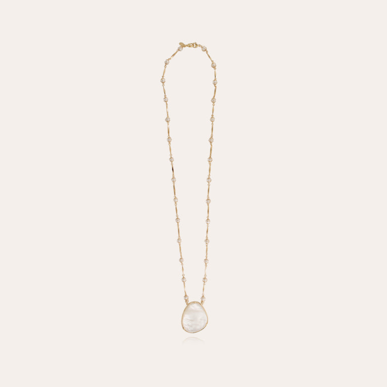 PERLA GIPSEA MOTHER OF PEARL NECKLACE