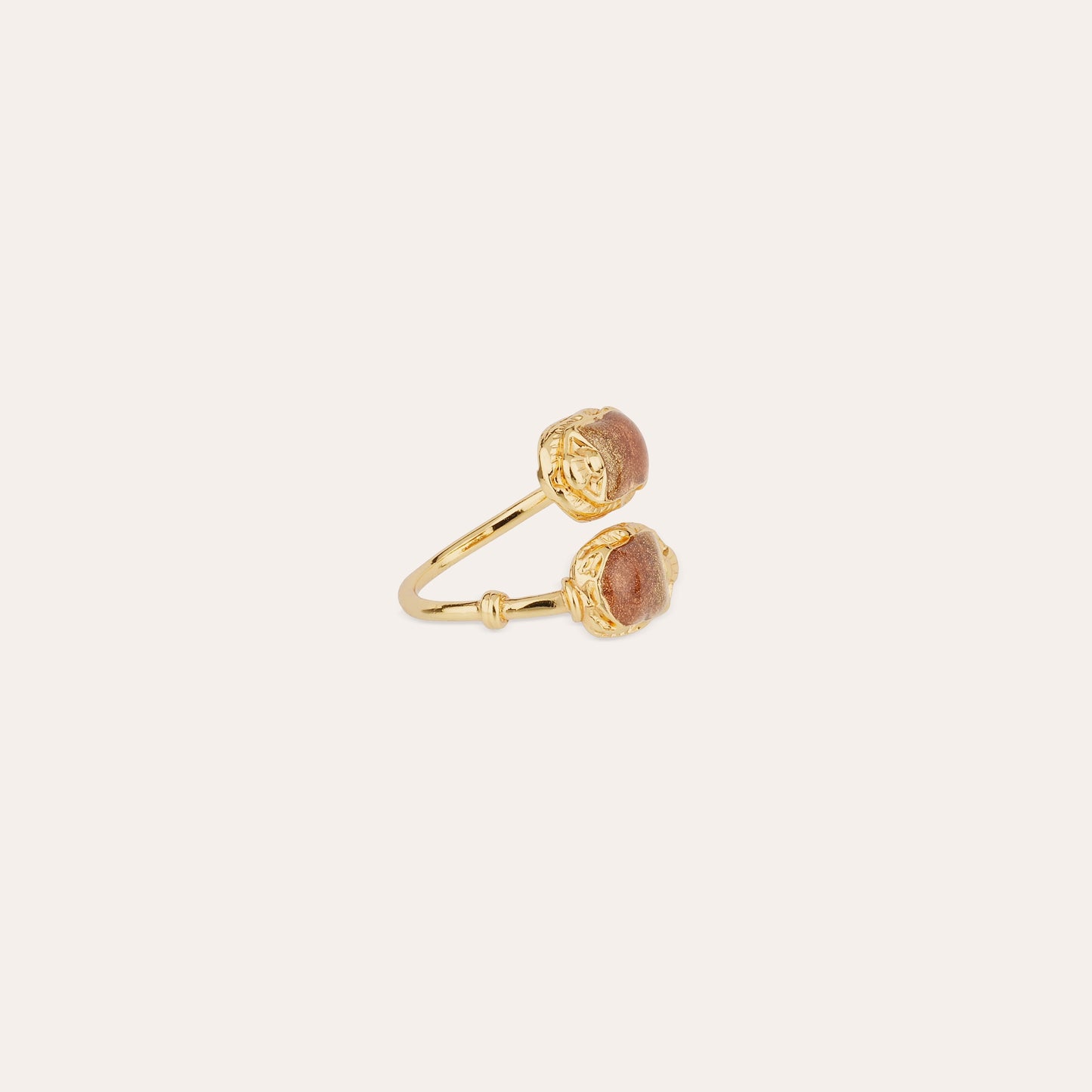 DUALITY SCARAMOUCHE BROWN ENAMEL RING