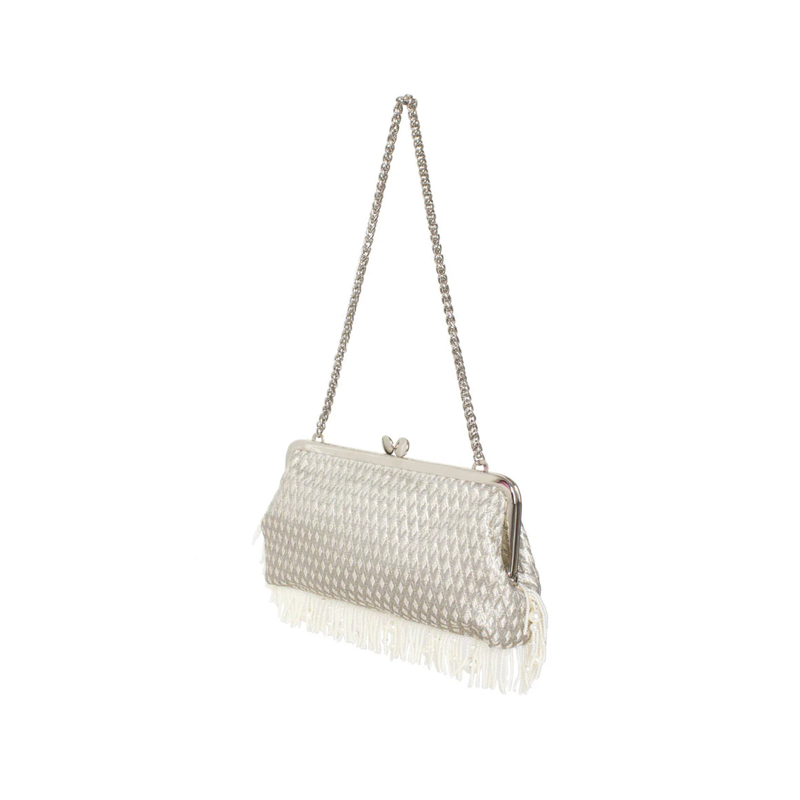 PEARL FRINGES MARQUISE SILVER HOLD ME