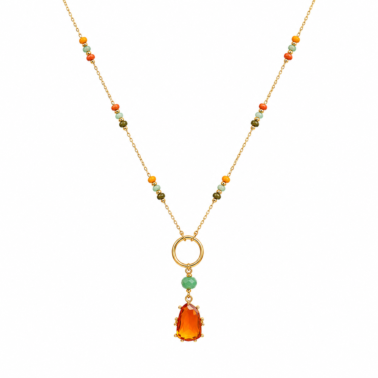 SUNSET GLOW DROP NECKLACE