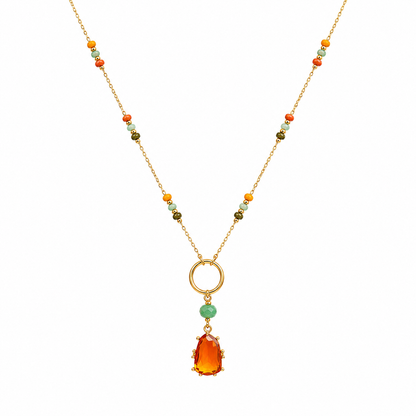 SUNSET GLOW DROP NECKLACE