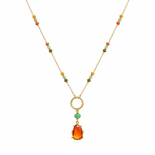 SUNSET GLOW DROP NECKLACE