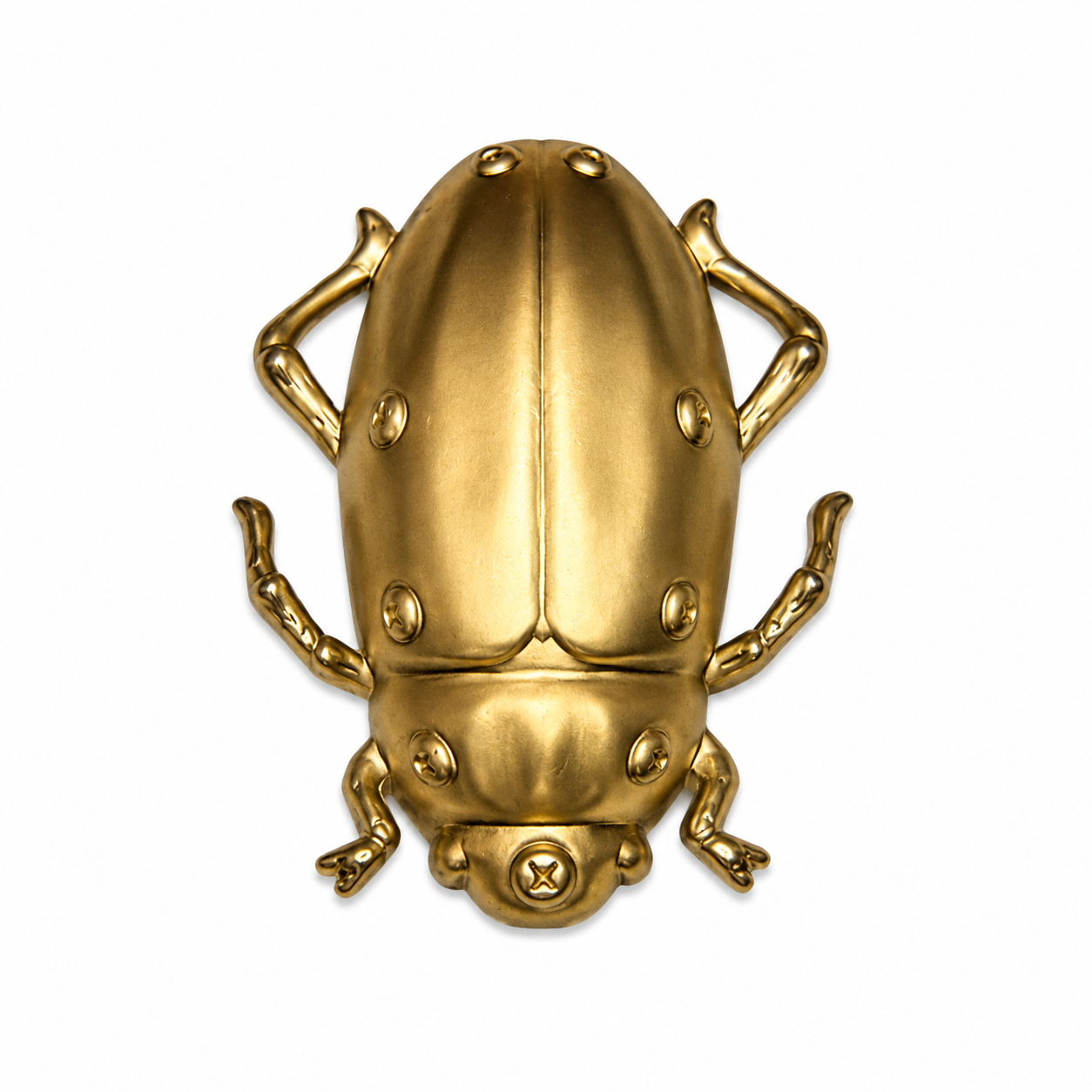 GOLD SCARAB BROOCH