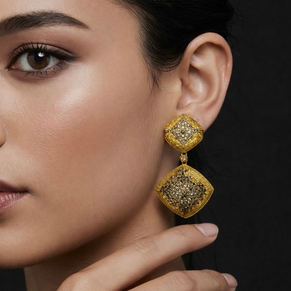 AURELIA LATTICE DROP EARRINGS