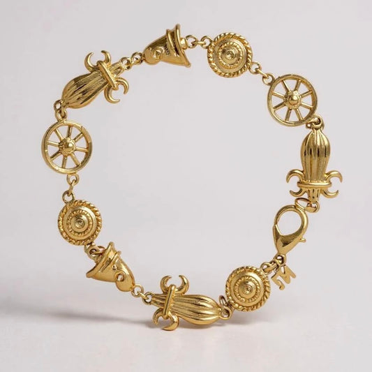 GOLDEN EPOCH CHARM BRACELET BY NINA RICCI