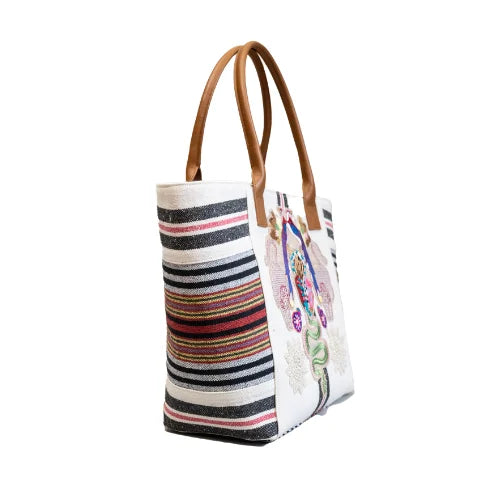 SERPENT BLACK STRIPE BAG