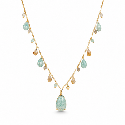 SEAFOAM CASCADE NECKLACE