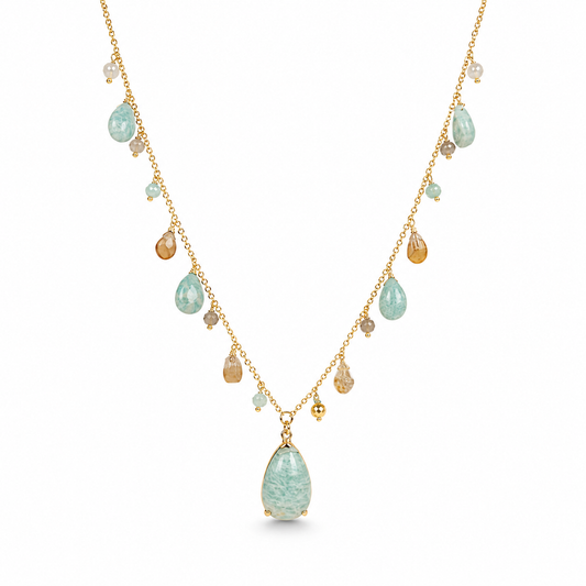 SEAFOAM CASCADE NECKLACE