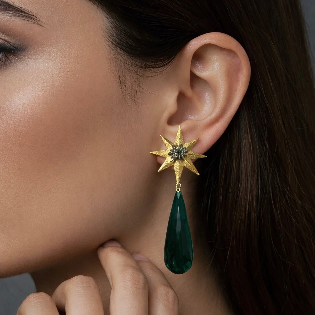STAR DROP EARRING