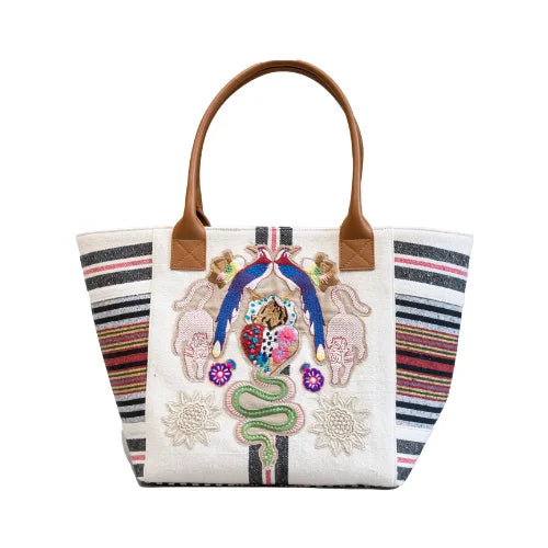 SERPENT BLACK STRIPE BAG