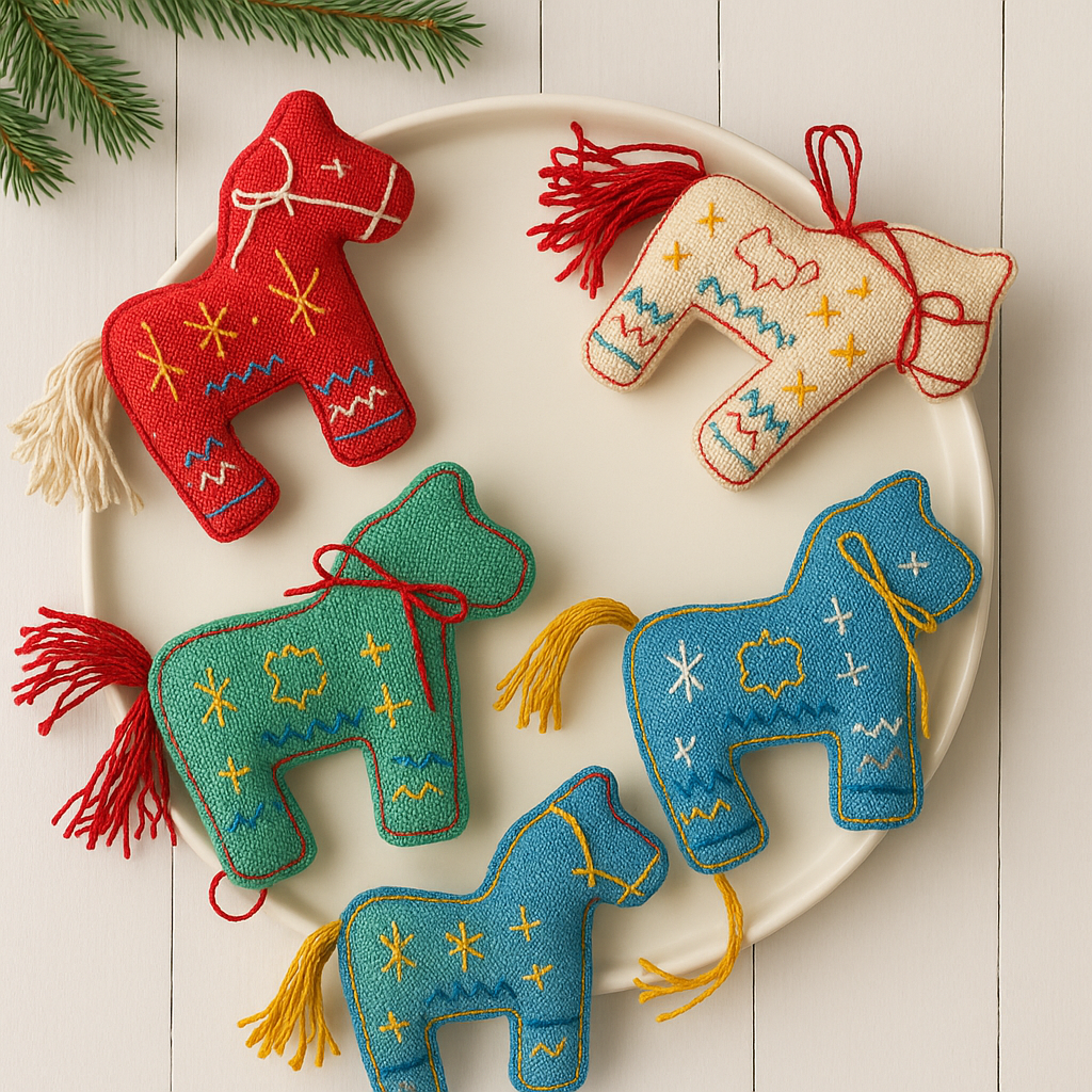 WHIMSY HORSE ORNAMENTS