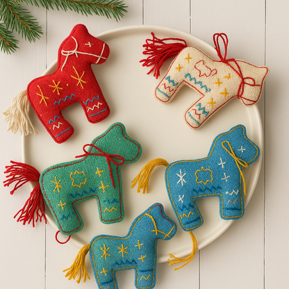 WHIMSY HORSE ORNAMENTS