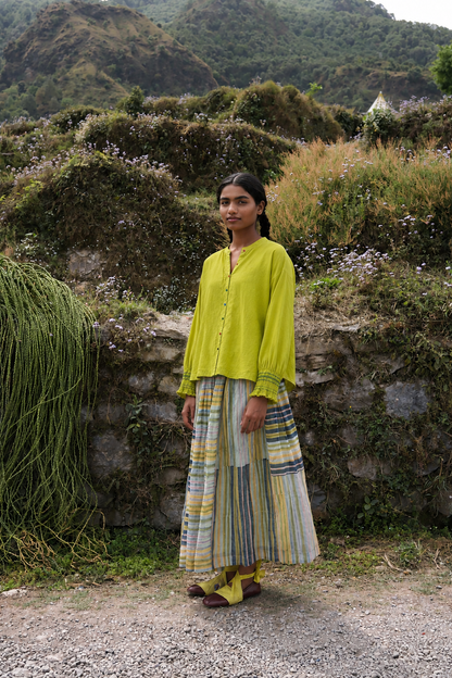 CITRINE SMOCKED SHIRT