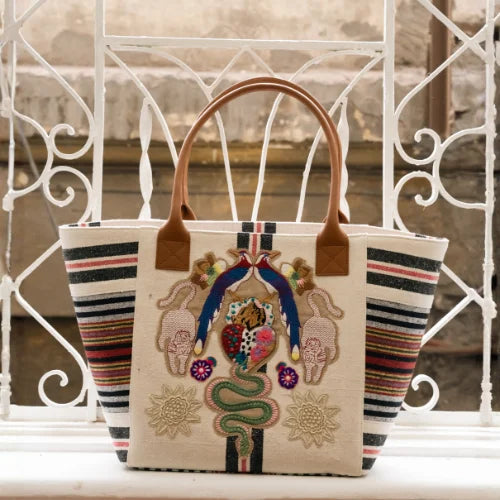 SERPENT BLACK STRIPE BAG