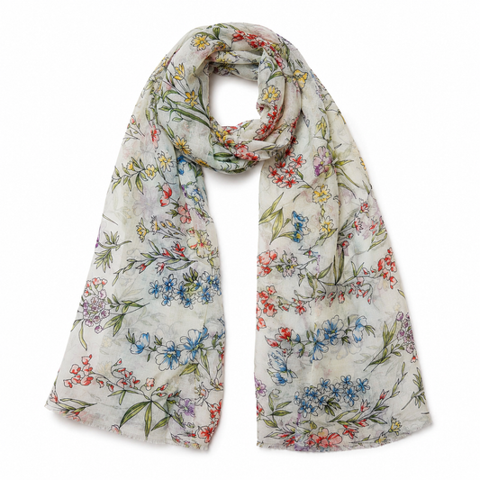 MINT FLORAL SCARF