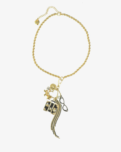 JET SET GLAM TRAVEL CHARM NECKLACE