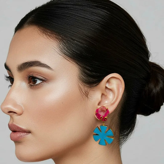 PINWHEEL DUO EARRINGS