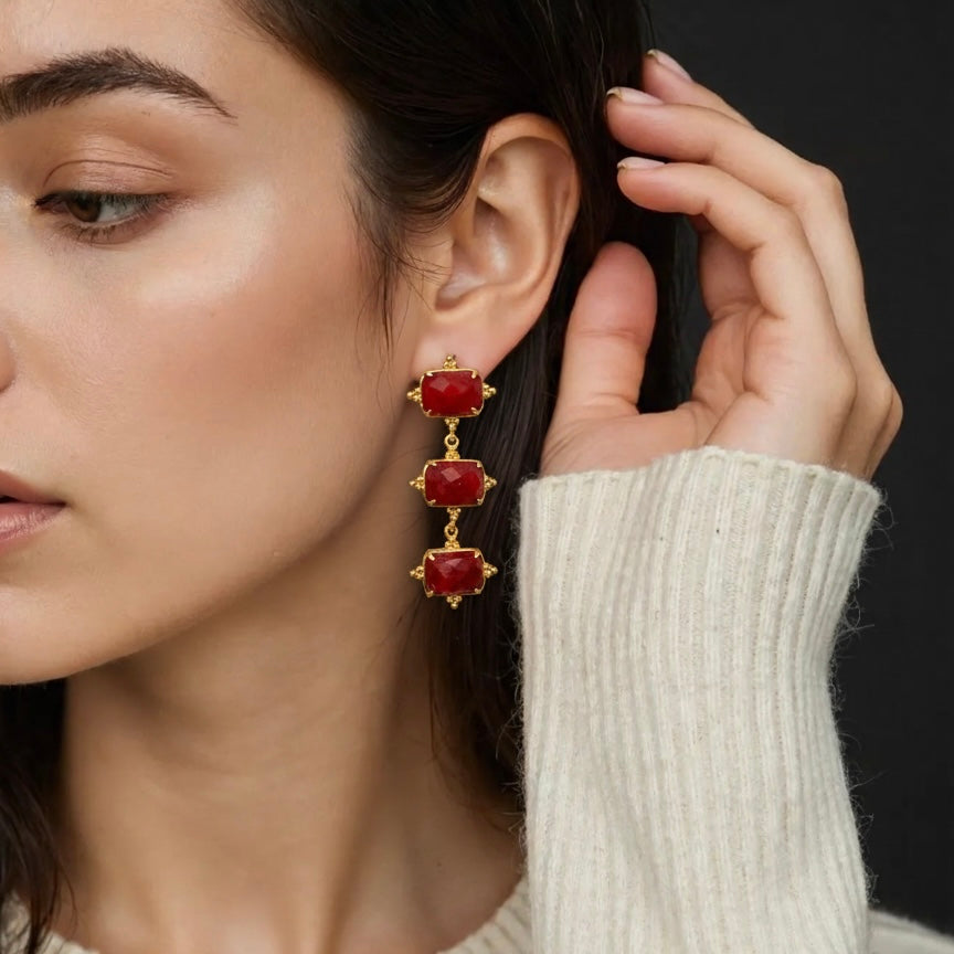 CRIMSON EARRINGS