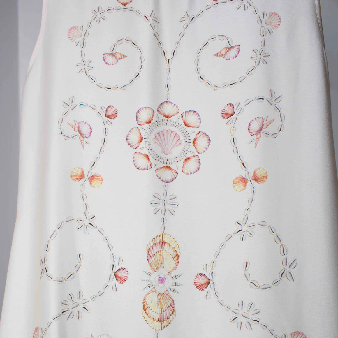 BEIGE SEASHELLS VANDA DRESS