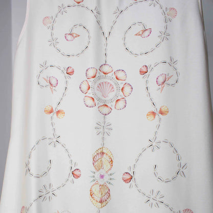 BEIGE SEASHELLS VANDA DRESS