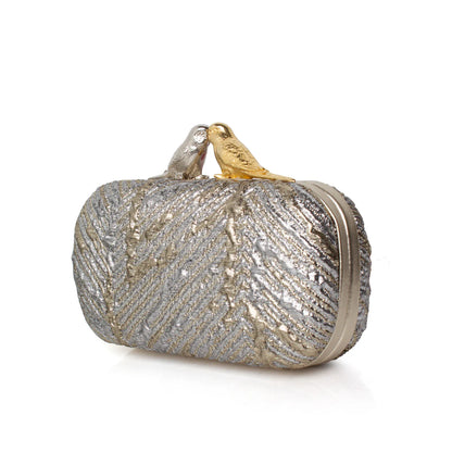BIRDS ON AURORA BOX CLUTCH