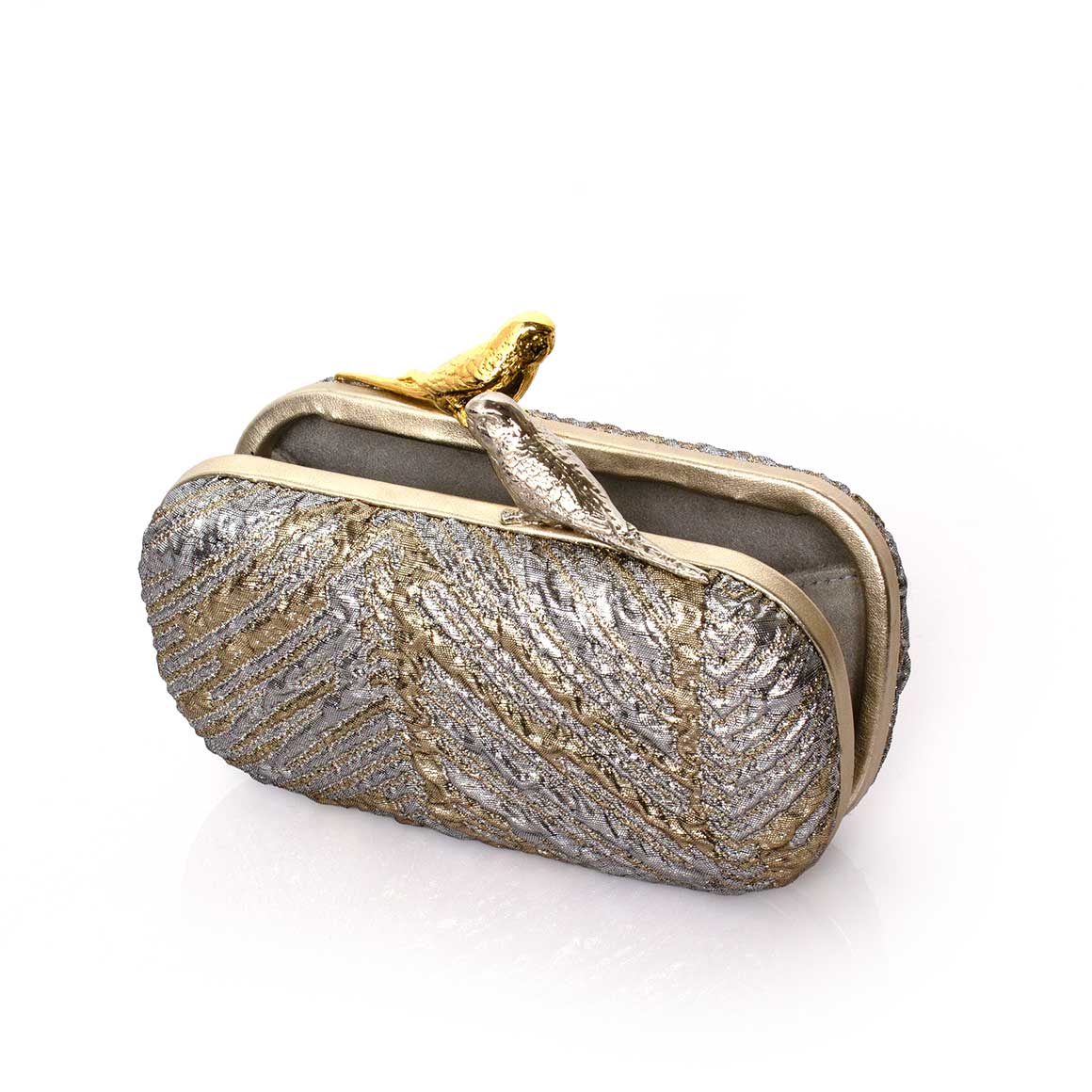 BIRDS ON AURORA BOX CLUTCH
