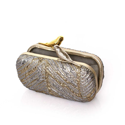 BIRDS ON AURORA BOX CLUTCH