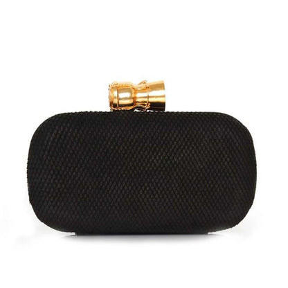CHAMPAGNE BLACK LEATHER BOX