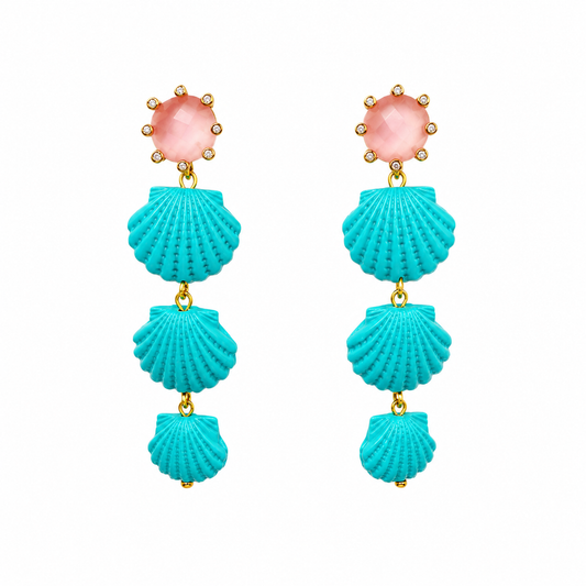 VENUS TURQUOISE DANGLE EARRINGS